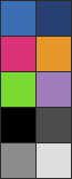 Fedora color palette
