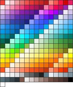 Google Material design palette